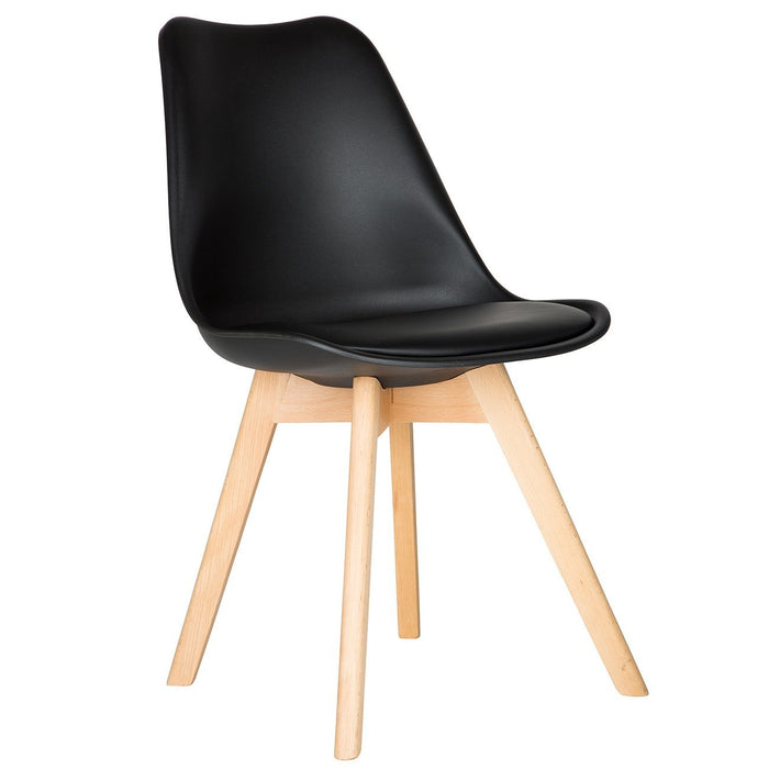 Black Scandinavian Tulip Chair