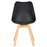 Black Scandinavian Tulip Chair