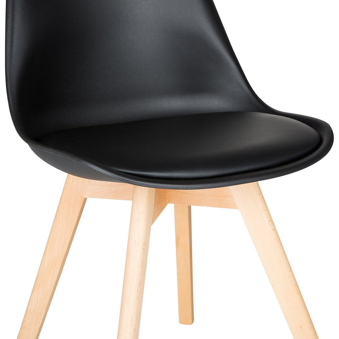 Black Scandinavian Tulip Chair