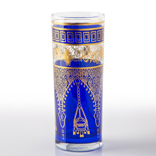 Blue Misbah Moroccan Tea Glass (Tall)