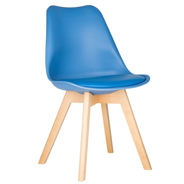 Blue Scandinavian Tulip Chair