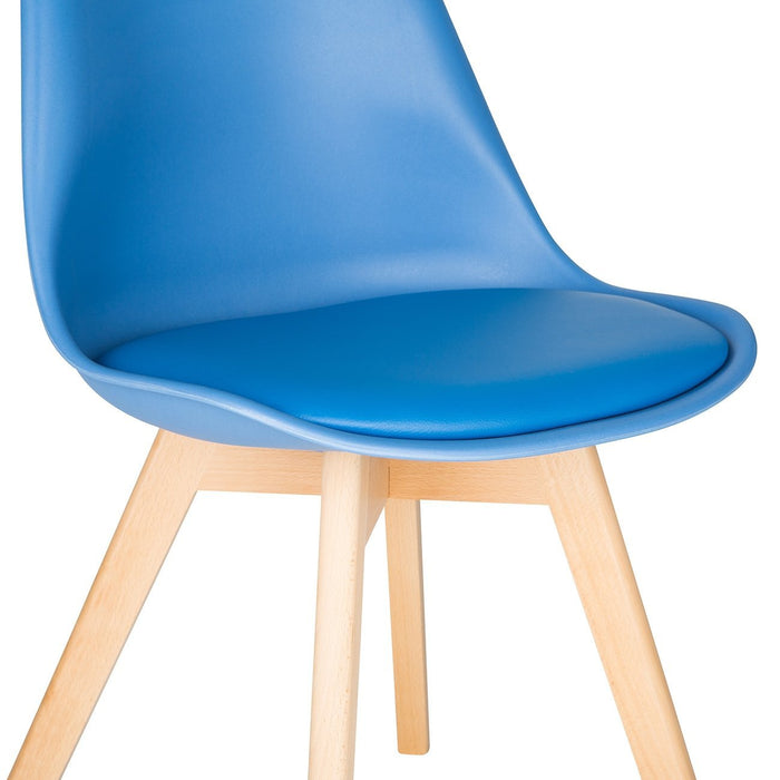 Blue Scandinavian Tulip Chair