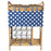 Blue and White Madrid Wine Bar with Removable Tray