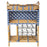 Blue and White Madrid Wine Bar with Removable Tray