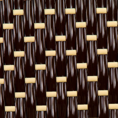 Brown, Cream, Azure & Gold Mediterranean Bistro Square Back Stripe Chair