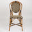 Brown and Beige Mediterranean Bistro Chair (22-Damier)
