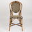 Brown and Beige Mediterranean Bistro Chair (22-Damier)
