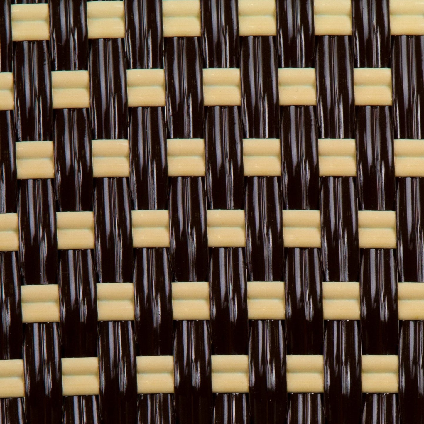 Brown & Cream Mediterranean Bistro Chair with Woven Arms (W)