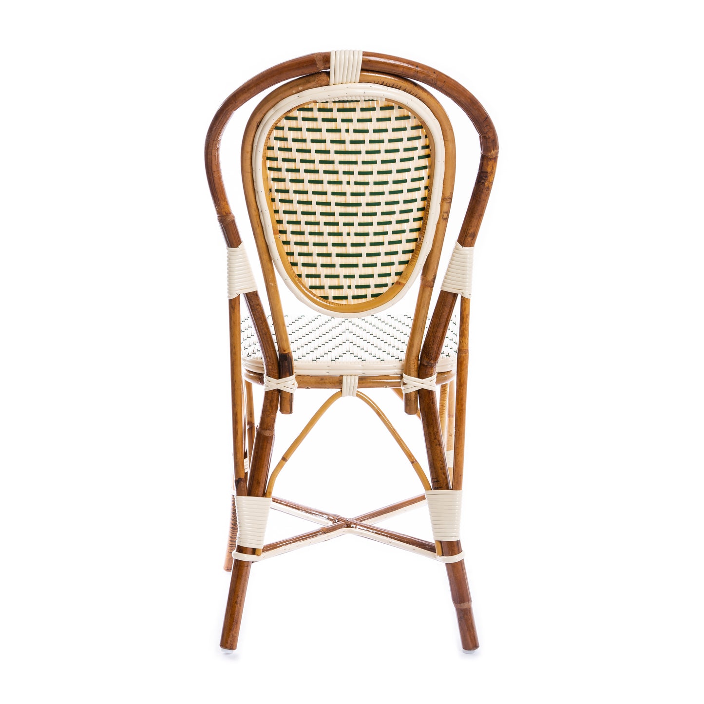 Cream Green Mediterranean Bistro Chair (L)