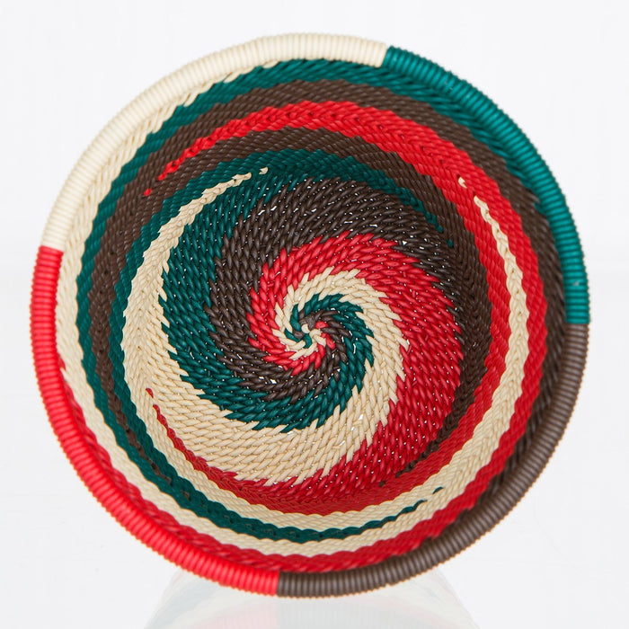 Colorful Telephone-Wire Weave Pencil Cups (short)