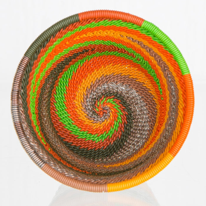 Colorful Telephone-Wire Weave Pencil Cups (short)