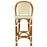 Cream Bar Height Mediterranean Bistro Bar Stool with Back (29" h. seat) (E)