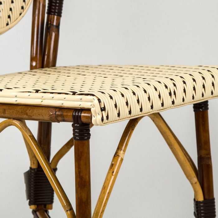 Cream & Brown Mediterranean Bistro Chair (L)