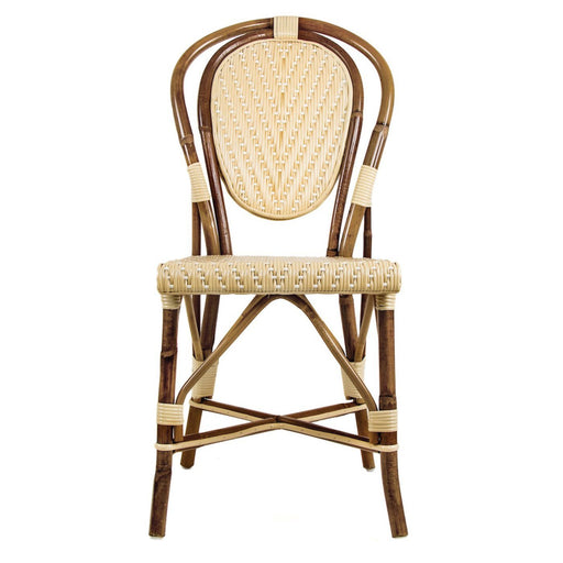 Cream and White Mediterranean Bistro Chair (L) - Maison Midi