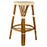 Cream & White Counter Height Mediterranean Bistro Bar Stool (26" h) (L)