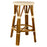 Cream & White Counter Height Mediterranean Bistro Bar Stool (26" h) (L)