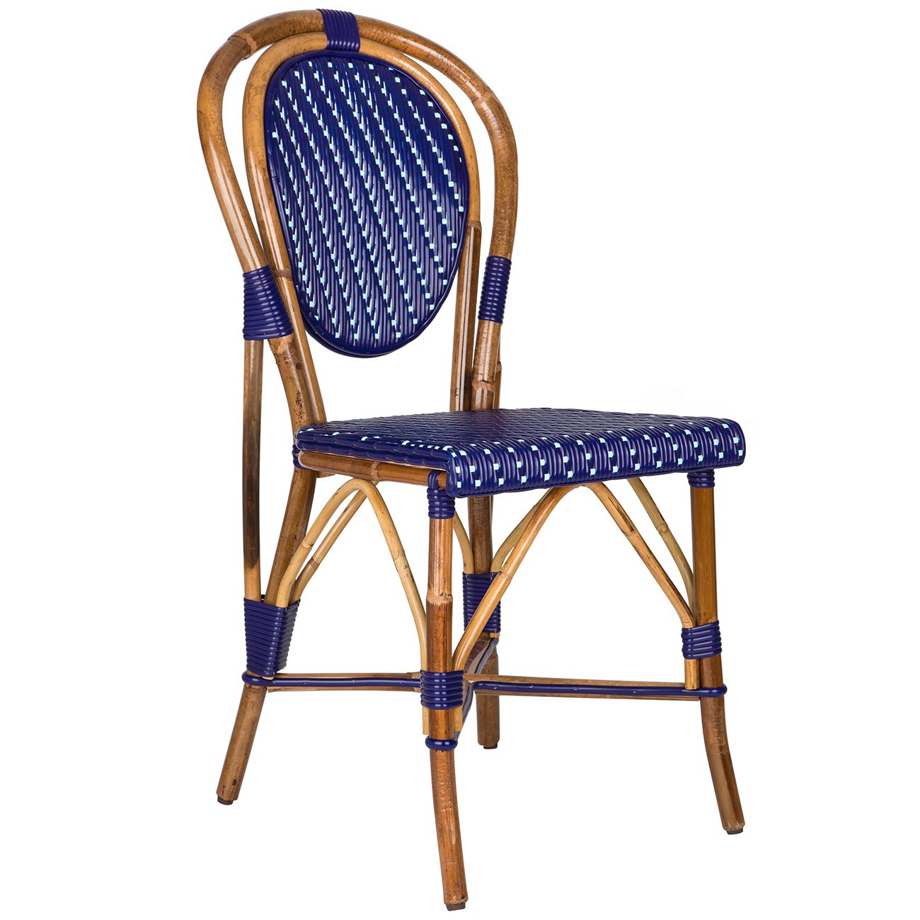 Blue & Azure Mediterranean Bistro Chair (H)