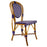 Navy Blue & Cream Mediterranean Bistro Chair (E)