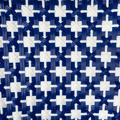 Dark Blue and White Madrid Mediterranean Bistro Chair