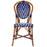 Blue & White Mediterranean Bistro Chair (CHEV)
