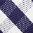 Dark Blue and White Mediterranean Bistro Chair (Plaid)