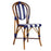 Blue & White Mediterranean Bistro Chair