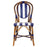 Blue & White Mediterranean Bistro Chair