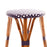 Dark Blue and White Mediterranean Bistro Stool (26" h) (E)