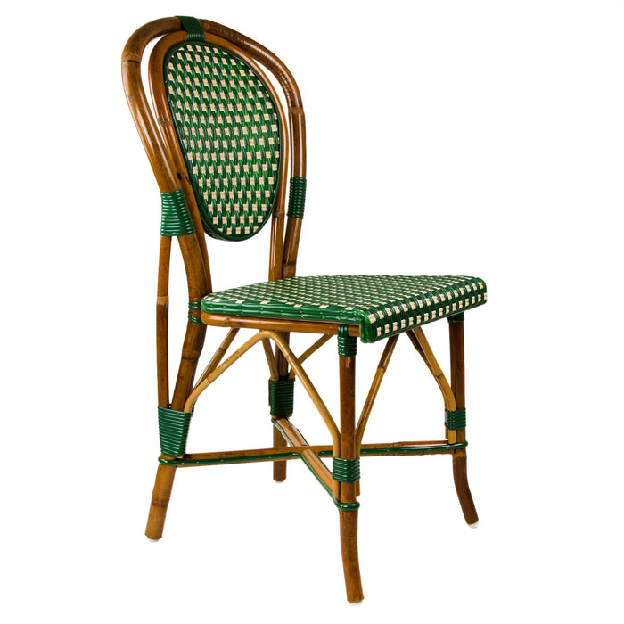 Green & Cream Mediterranean Bistro Chair (B)
