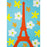 Eiffel Tower Postcard - Fleurs