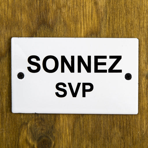 Enamel Sonnez SVP Plaque