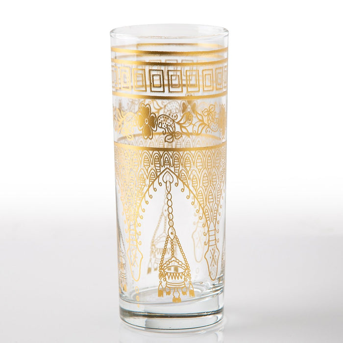 Gold Misbah Moroccan Tea Glass (Tall)