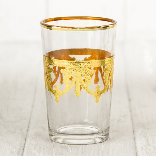 Gold Motif Moroccan Tea Glass