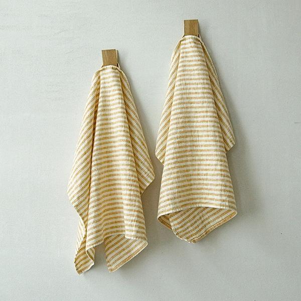 Gold Striped Brittany Hand Towel