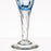 Hand Blown Blue Champagne Flute