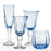 Hand Blown Blue Champagne Flute