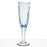 Hand Blown Blue Champagne Flute