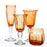 Hand Blown Orange Champagne Flute