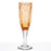 Hand Blown Orange Champagne Flute