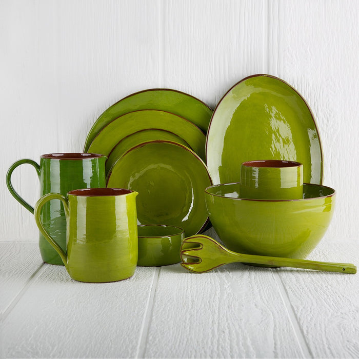 Handmade Green Presentation Plate
