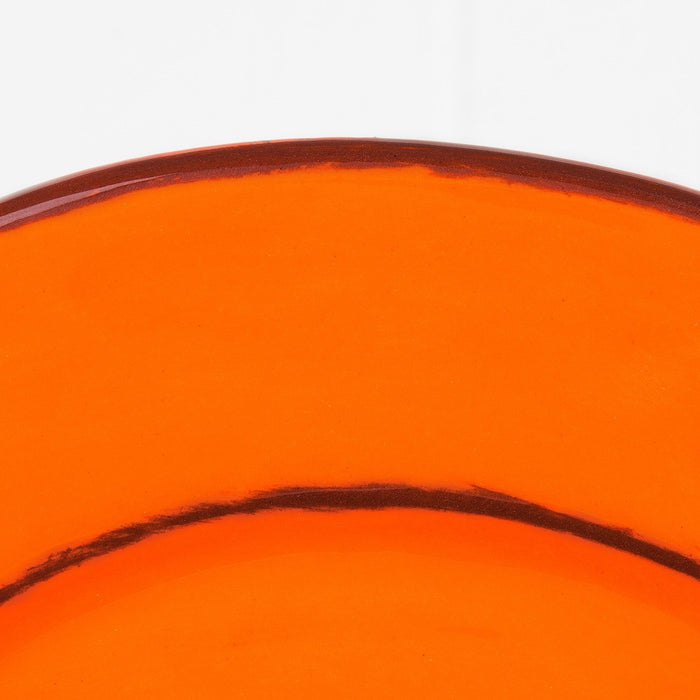 Handmade Orange Presentation Plate