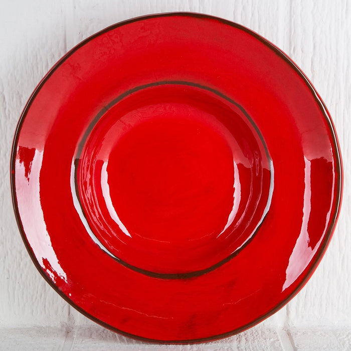 Handmade Red Pasta Plate