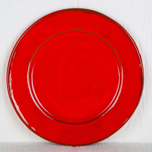 Handmade Red Presentation Plate