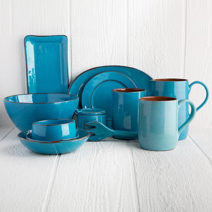 Handmade Turquoise Pasta Plate