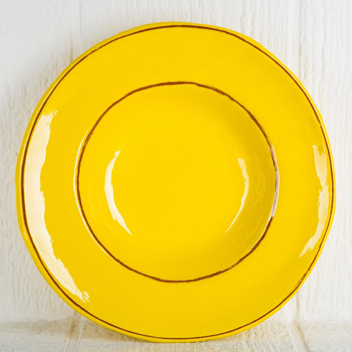 Handmade Yellow Pasta Plate