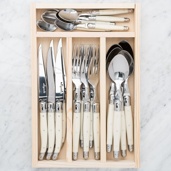 Ivory Laguiole Cutlery (24 Piece)