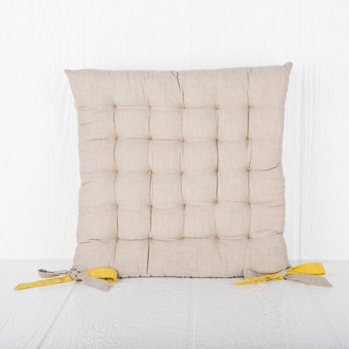 Lemon Galette Valayans Seat Cushion (15.75” x 15.75”)