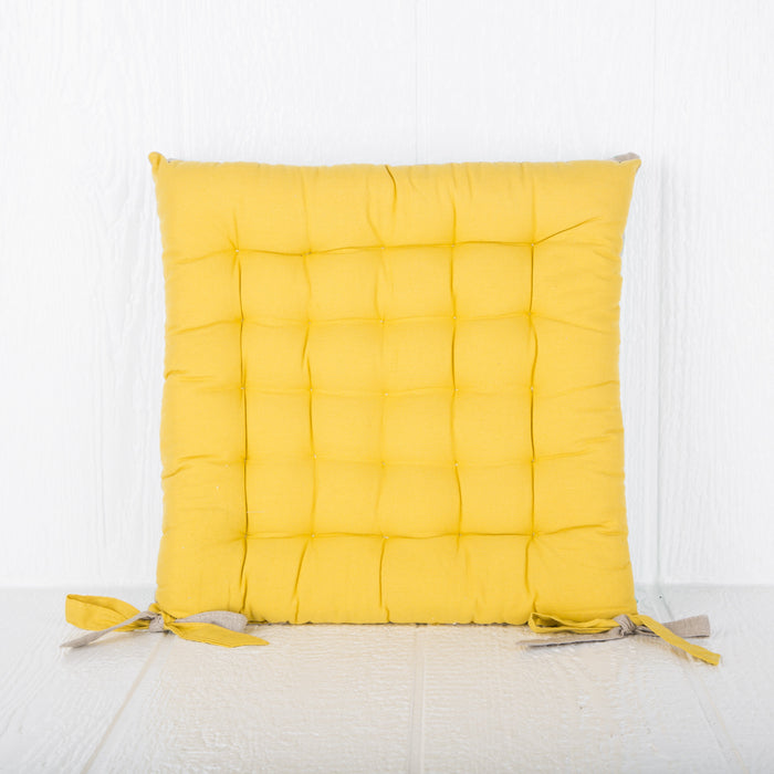Lemon Galette Valayans Seat Cushion (15.75” x 15.75”)
