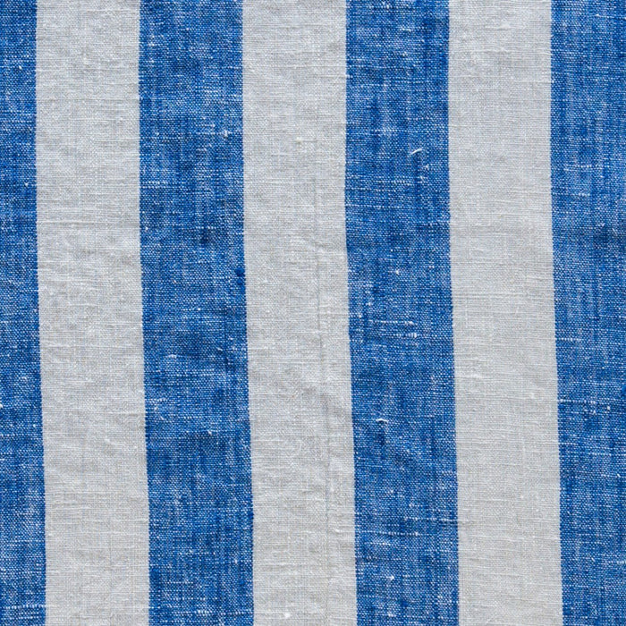 Maison Midi's Navy Blue & White Striped 100% Linen Napkin (20")