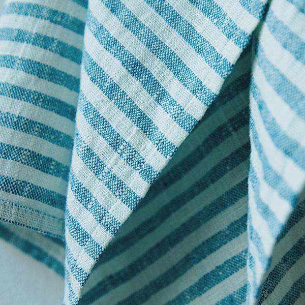 Marine Blue Striped Brittany Hand Towel